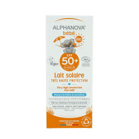 ALPHANOVA SUN orgaaniline lõhnatu ja veekindel päikesepiim beebidele 0+ elukuud SPF50, 50 ml SOL50ABBIOEXPORT