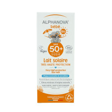 ALPHANOVA SUN orgaaniline lõhnatu ja veekindel päikesepiim beebidele 0+ elukuud SPF50, 50 ml SOL50ABBIOEXPORT