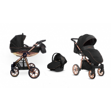 BABYACTIVE MOMMY Glossy Vanker-jalutuskäru  3in1, Rose Gold