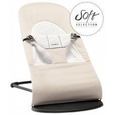 BABYBJORN Bouncer Balance Soft Cotton/Jersey Lamamistool, Beige/grey 005083