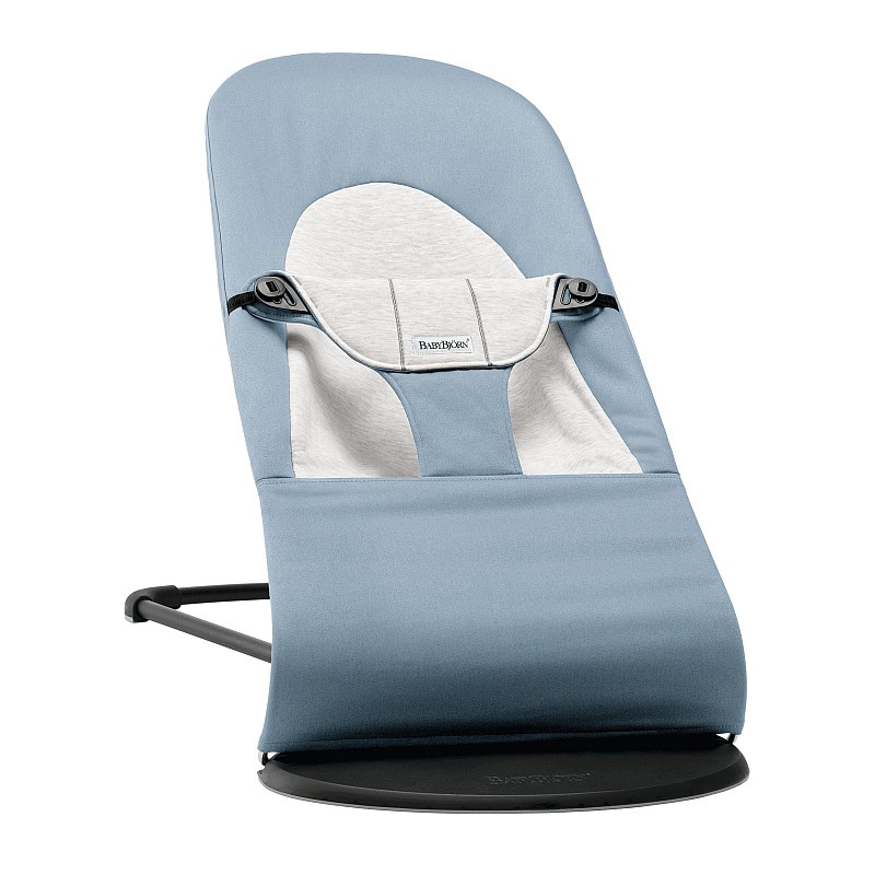 BABYBJORN Bouncer Balance Soft Cotton lamamistool, Blue/Grey 005045