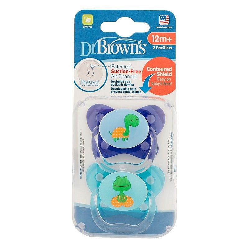 DR.BROWNS PreVent Contoured Butterfly silikoonist lutt  12m. 2tk. sinine PV32001-P4 LÕPUMÜÜK