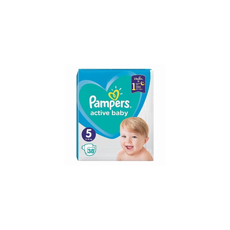 PAMPERS Active Baby mähkmedи S5, 11-16kg 38 tk. VPM LÕPUMÜÜK