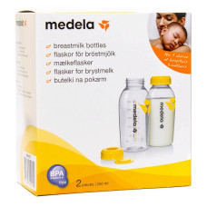 MEDELA rinnapiima säilitustopsid - piimapudel 250ml, 2tk. 008.0075 ALLAHINDLUS