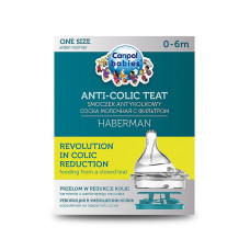 CANPOL BABIES Haberman silikoonist pudelilutt anti-colic teat 0-6m. 1/099 ALLAHINDLUS