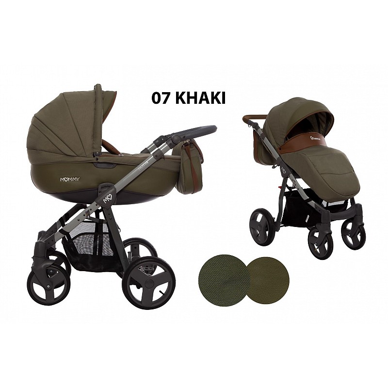 BABYACTIVE MOMMY Vanker-jalutuskäru  2in1, Khaki 07