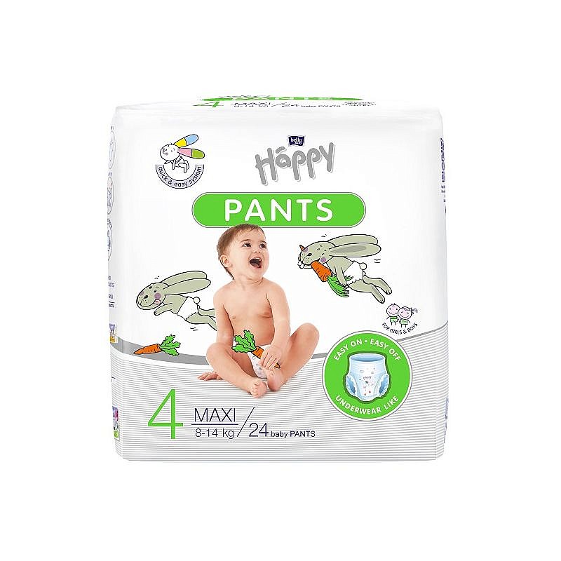 HAPPY Pants Maxi mähkmed suurus 4, 8-14kg. 24tk