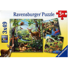 Ravensburger  pusle  3x49el. ANIMALS R09265