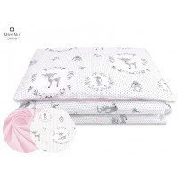 MIMINU Deer Pink Voodipesu komplekt 2 eset 135x100cm, Pink