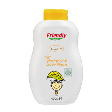 FRIENDLY ORGANIC seebivaba orgaaniline 2in1 juuste- ja kehapesuvahend rahustava kaeraekstraktiga 400 ml FR1758