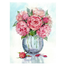 TSVETNOY diamond mosaiik 40x50cm Gentle peonies, LG029e