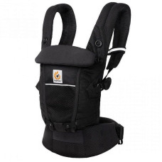 ERGOBABY kõhukott ADAPT SOFTFLEX, Mesh, onyx black, BCASFMONYX