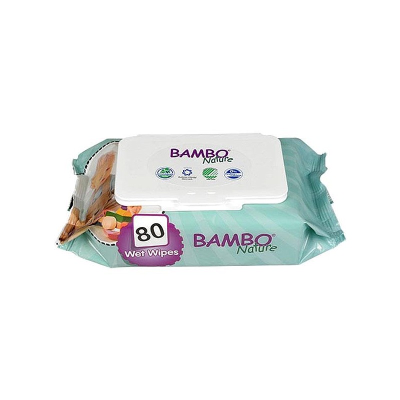 Bambo Nature niisked salvrätikud 80 tk/pakk., BAMB4668