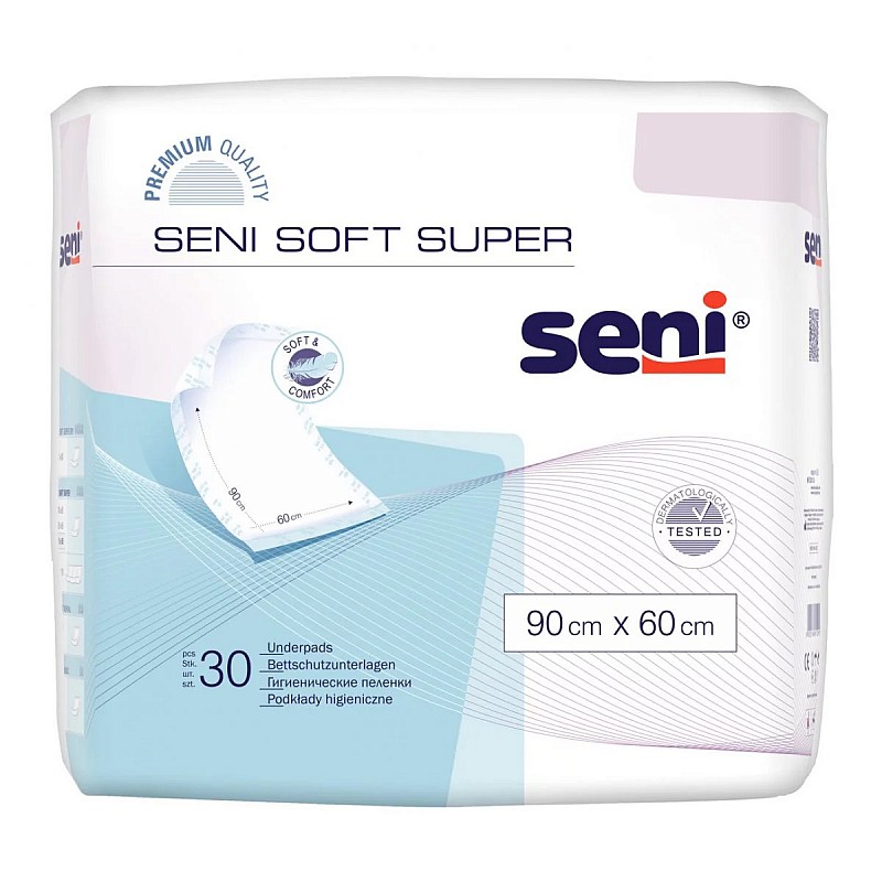 SENI SOFT SUPER hügieenilised mähkmed 60x90сm, 30tk.