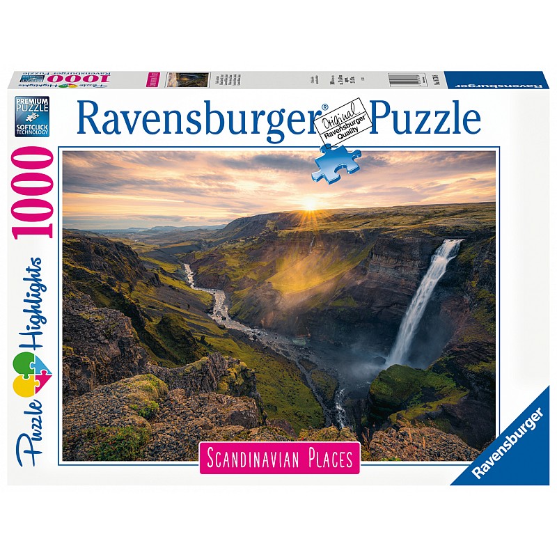 RAVENSBURGER pusle Haifoss Waterfall, Iceland, 1000tk., 16738