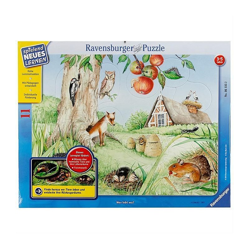 Ravensburger Пазл "Животные" (11gab), 06335