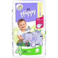 HAPPY Maxi mähkmed suurus 4, 8-18kg. 66tk BIG PACK