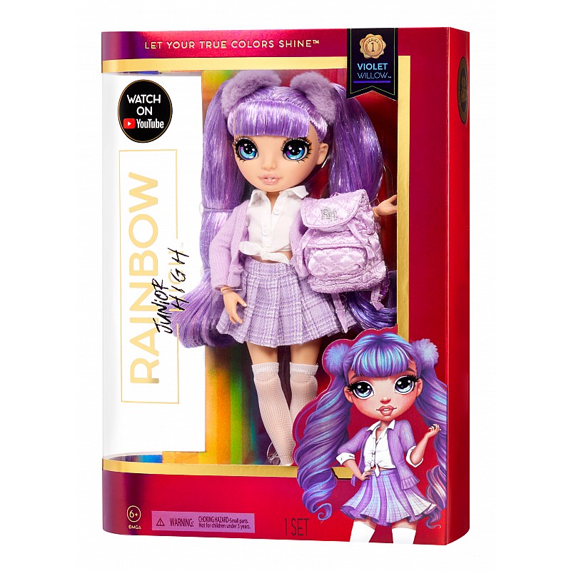 RAINBOW HIGH Nukk Violet Willow Jr, 24 cm