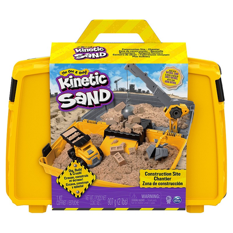 KINETIC SAND Suur ehitusplatsi mängukomplekt