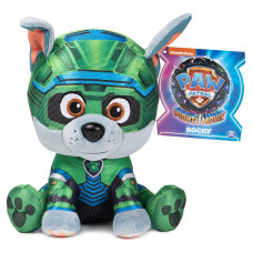 PAW PATROL Mighty Pups Movie Pehme mänguasi Rocky 15 cm 6068117