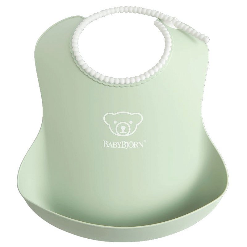 BABYBJORN BIB Pehme pudipõll 4m+, POWDER GREEN 046361