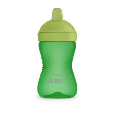 PHILIPS AVENT MY GRIPPY õppimispudel kõva tilaga 18m+, 300ml. SCF 804/04 roheline