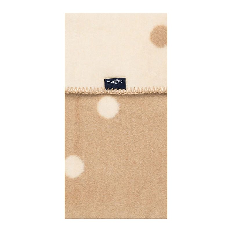 Puuvillane pleed WOMAR DOTS 100х150cm Ecru/beige DOTS