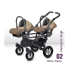 Auto-turvahäll BABYACTIVE Twinni CAPPUCCINIO BEIGE