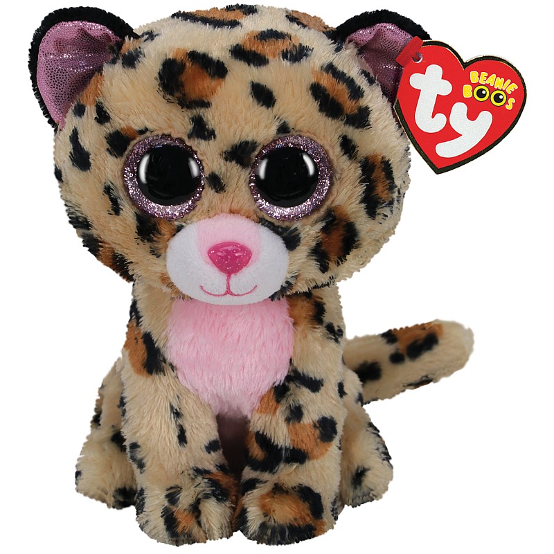 TY Beanie Boos Pehme mänguasi LIVVIE brown/pink leopard TY36367 LÕPUMÜÜK