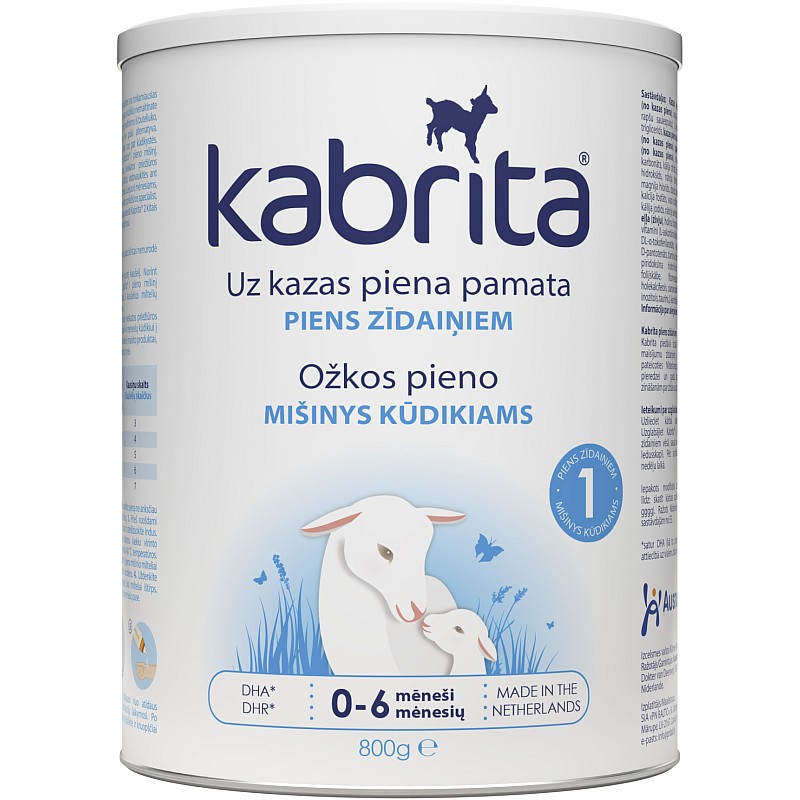 Kabrita 1 Gold naturaalsest kitsepiimast sünnist kuni 6. elukuuni 800g