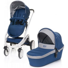 4BABY COSMO Vanker-jalutuskäru 2in1  NAVY BLUE