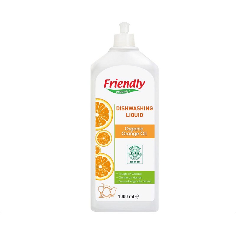 FRIENDLY ORGANIC apelsiniõliga orgaaniline nõudepesuvahend 1000 ml FR0638