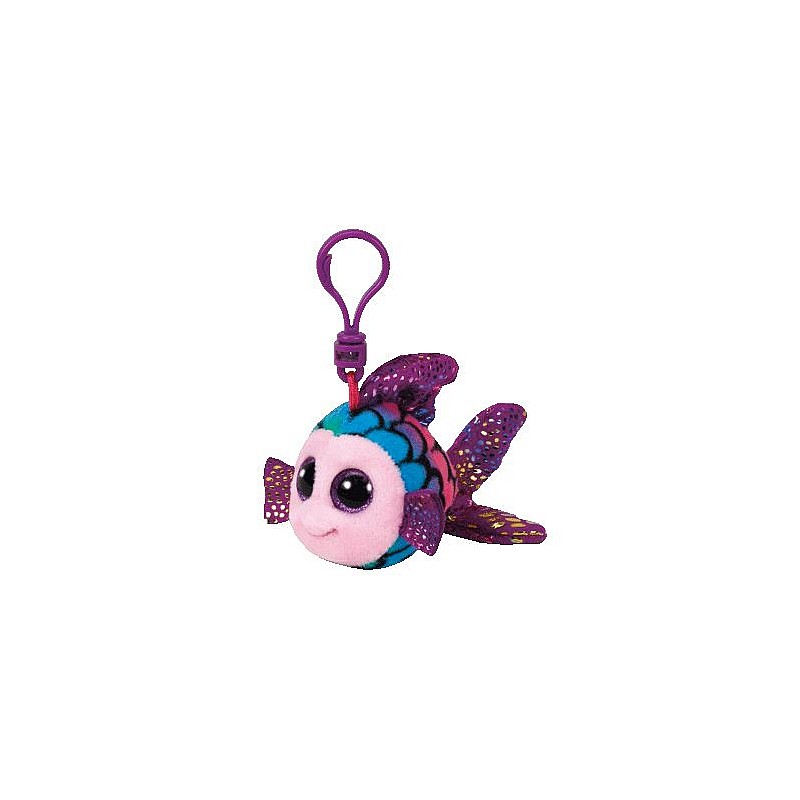 TY Beanie Boos Toy - võtmehoidja kirjud KALA flippy 8cm, TY35034