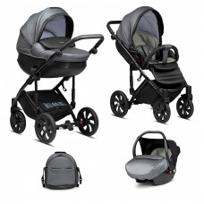 TUTIS MIMI STYLE Luxury vanker-jalutuskäru 3in1, 290 ANTRACYTE