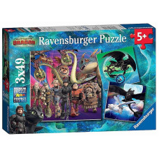 Ravensburger pusle 3x49el. DRAGON R08064