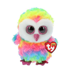 TY Beanie Boos Pehme mänguasi  OWEN-multicolor owl reg, TY37221  РАСПРОДАЖА