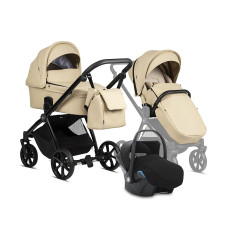 TUTIS MIO Leather vanker-jalutuskäru 3in1, 180 Beige