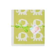 Pleed DUET BABY 80*90сm ELEPHANT 507 roheline LÕPUMÜÜK