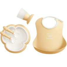 BABYBJORN Baby Dinner set nõudekomplekt 4m+, 070066 Powder Yellow