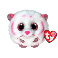 TY PUFFIES  pehme mänguasi TABOR - pink/white tiger puf 8сm, TY42524