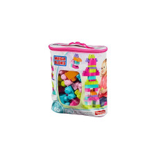 MEGA BLOKS põhilised ehitusplokid disainer BIG EHITUS BAG PINK 60pcs. DCH54