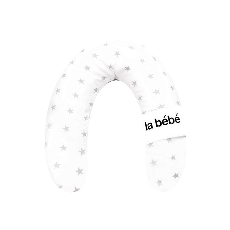 LA BEBE Rich Cotton подкова White&Grey Stars 30x175см 81032