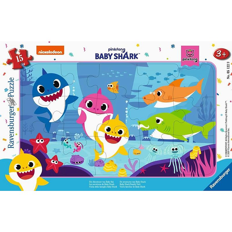 Ravensburger Pusle raamis Baby Shark 15tk. 3+ R 05122