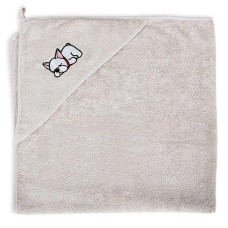 CEBABABY Kapuutsiga vannilina 100x100cm TENCEL LINE Dog w-815-301-583