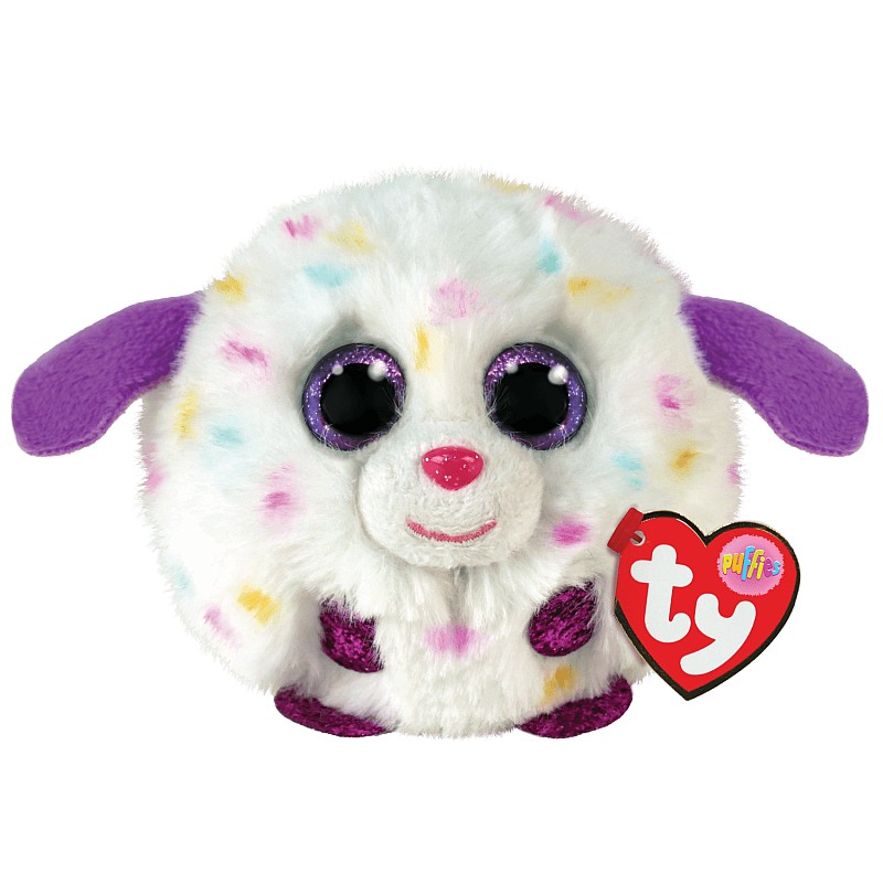 TY PUFFIES Pehme mänguasi  MUNCHKIN - WHITE DOG TY42528