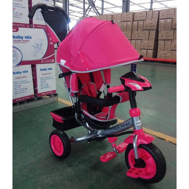 BABY MIX LUX TRIKE Kolmerattaline jalgratas  UR-XG6519-T16 PINK