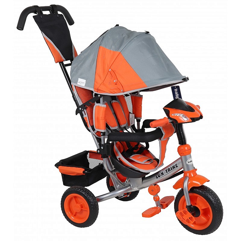 Kolmerattaline jalgratas BABY MIX LUX BIKE  XG6519-T16 GREY/ORANGE