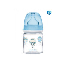 CANPOL BABIES EasyStart PILVEDES PP pudel 120ml lai kael ja silikoonist luti 0m + 35/224 sinine