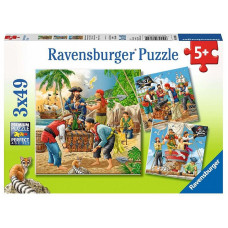 Ravensburger pusle 3x49 Adventure on the High Seas R 08030