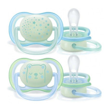 PHILIPS AVENT silikoonist lutt Ultra Air Night 0-6m, 2tk. SCF376/11